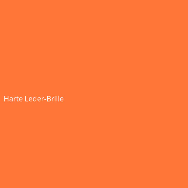 Harte Leder-Brille