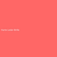 Harte Leder-Brille