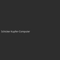Schicker Kupfer-Computer