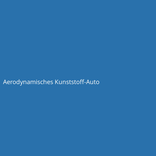 Aerodynamic Plastic Car