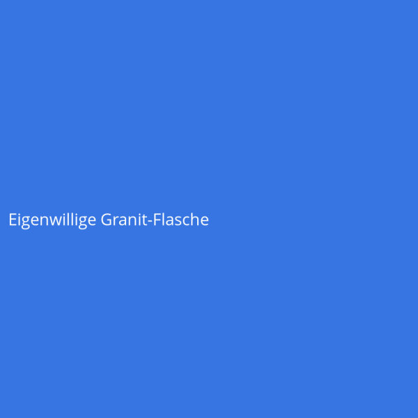 Eigenwillige Granit-Flasche